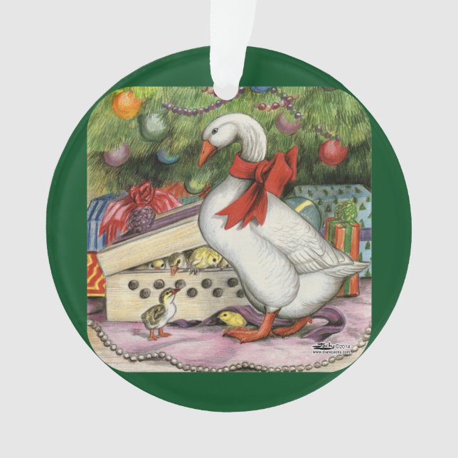 Weihnachtsgans Ornament (Vorderseite)