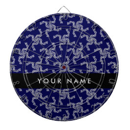 Weihnachtsgarland, Blau, Ihr Name, Personalisieren Dartscheibe