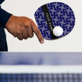 Weihnachtsgarland, Blau, Ihr Name, Personalisieren Tischtennis Schläger