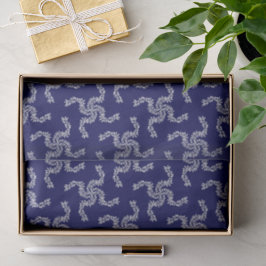 Weihnachtsgarland Blau, Weihnachtsdekoration, Weih Seidenpapier