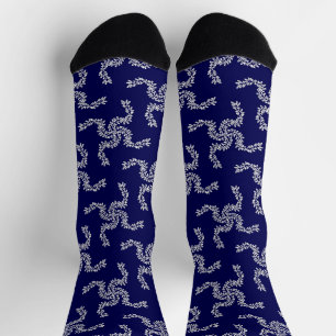 Weihnachtsgarland Blau, Weihnachtsdekoration, Weih Socken