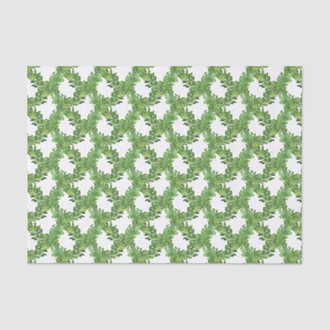 Weihnachtsgarland-Gitter Seidenpapier (Vorderseite)