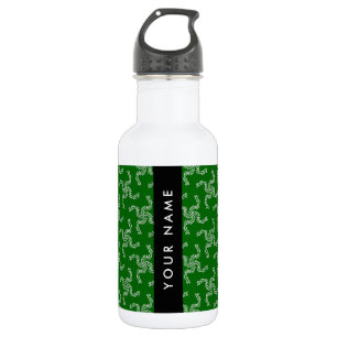 Weihnachtsgarland, Grün, Ihr Name, Personalisieren Edelstahlflasche