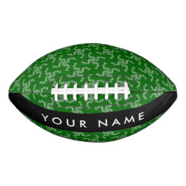 Weihnachtsgarland, Grün, Ihr Name, Personalisieren Football