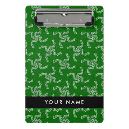 Weihnachtsgarland, Grün, Ihr Name, Personalisieren Mini Klemmbrett