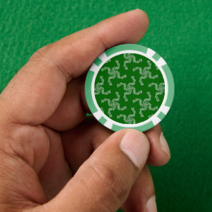 Weihnachtsgarland Grün, Weihnachtsdekoration Pokerchips