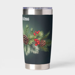 Weihnachtsgarland individuell anpassbar thermobecher