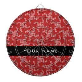 Weihnachtsgarland, Rot, Ihr Name, Personalisieren Dartscheibe