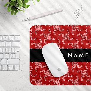 Weihnachtsgarland, Rot, Ihr Name, Personalisieren Mousepad