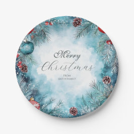 Weihnachtsgarland Teller