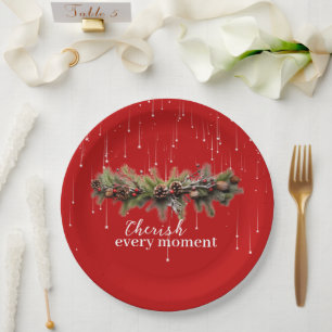 Weihnachtsgarland und Shooting Stars Cherish the Pappteller