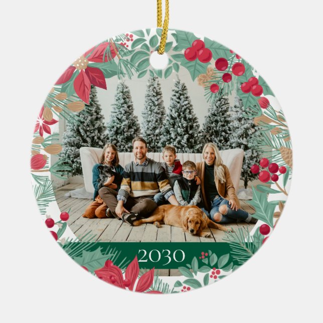 Weihnachtsgarten | Keramik-Ornament Keramik Ornament (Vorne)