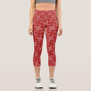 Weihnachtsgarten Rot, Weihnachtsdekoration, Weihna Capri Leggings