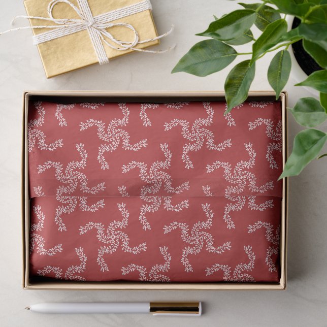Weihnachtsgarten Rot, Weihnachtsdekoration, Weihna Seidenpapier (Geschenk)