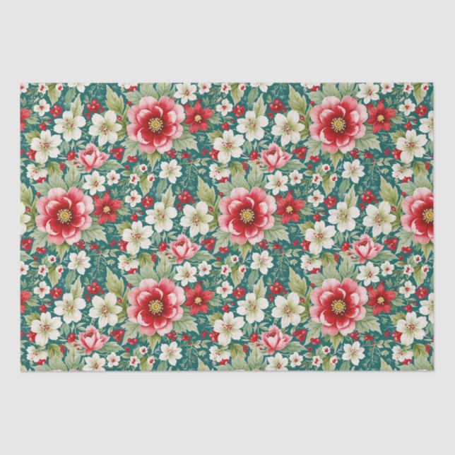 Weihnachtsgarten Seidenpapier (Vorderseite)