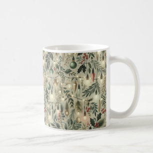 Weihnachtsgarten und Lichter-Tasse Kaffeetasse