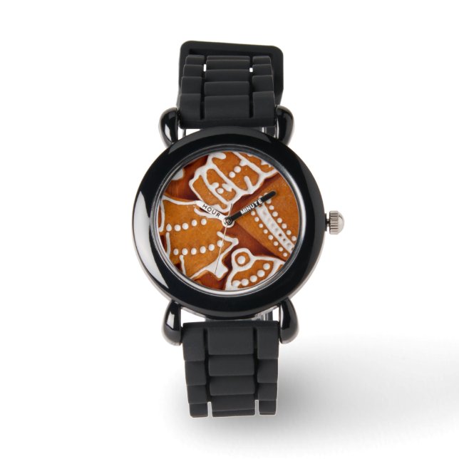 Weihnachtsgebäck Armbanduhr (Vorderseite)