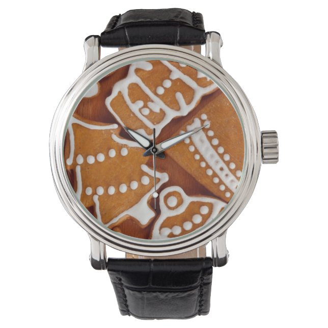 Weihnachtsgebäck Armbanduhr (Vorderseite)