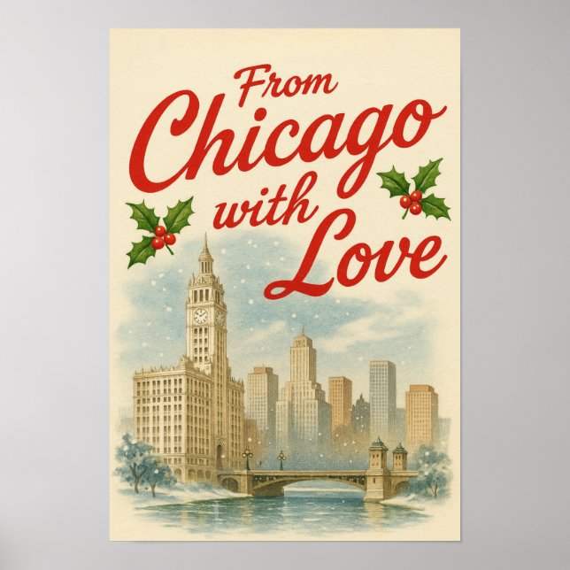 Weihnachtsgebäck - aus Chicago mit Liebe Poster (Vorne)