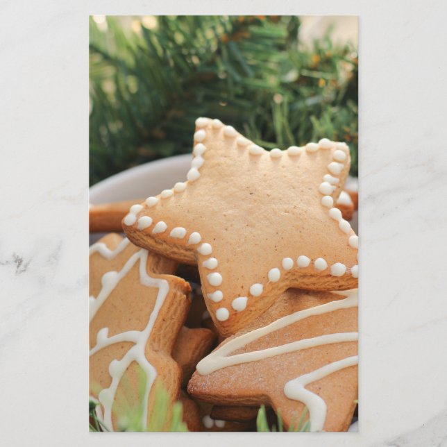 Weihnachtsgebäck Briefpapier (Vorderseite)