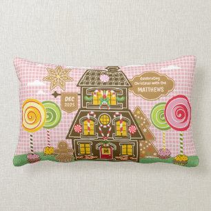 Weihnachtsgebäck Cookie House Candy Lollipop Lendenkissen