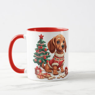 Weihnachtsgebäck Dackel Hunde Weihnachtsgebäck Tasse