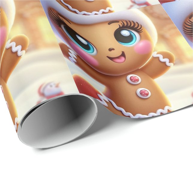 Weihnachtsgebäck Freude Geschenkpapier (Rolleneckpunkt)
