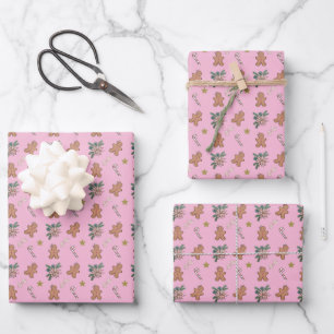 Weihnachtsgebäck für Männer, Jungen und Kaninch Geschenkpapier Set