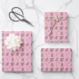 Weihnachtsgebäck für Männer, Jungen und Kaninchen Geschenkpapier Set