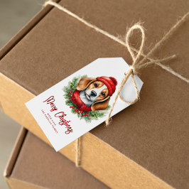 Weihnachtsgebäck für Wasserfarben Beagle Geschenkanhänger