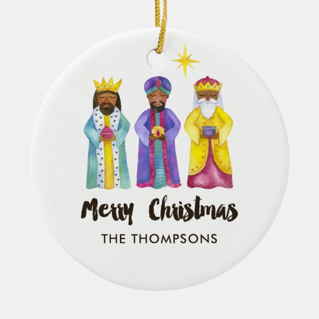 Weihnachtsgebäck für Wasserfarben - Weihnachtsgebä Keramik Ornament (Vorne)