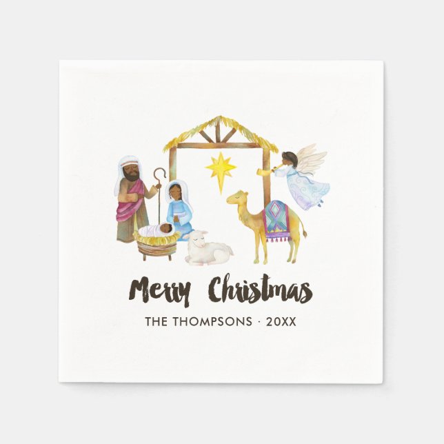 Weihnachtsgebäck für Wasserfarben - Weihnachtsgebä Serviette (Vorderseite)