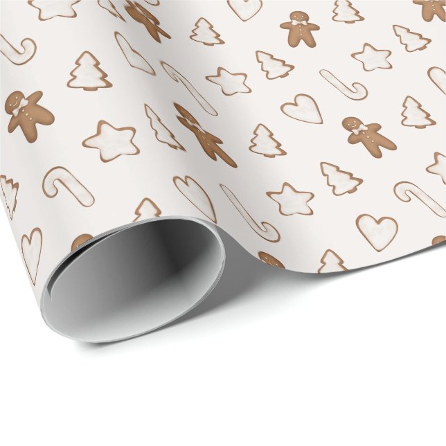 Weihnachtsgebäck Geschenkpapier (Rolleneckpunkt)