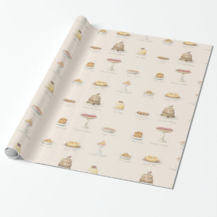 Weihnachtsgebäck Geschenkpapier