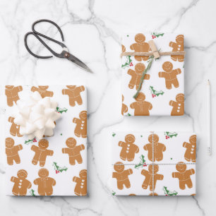 Weihnachtsgebäck Geschenkpapier Set