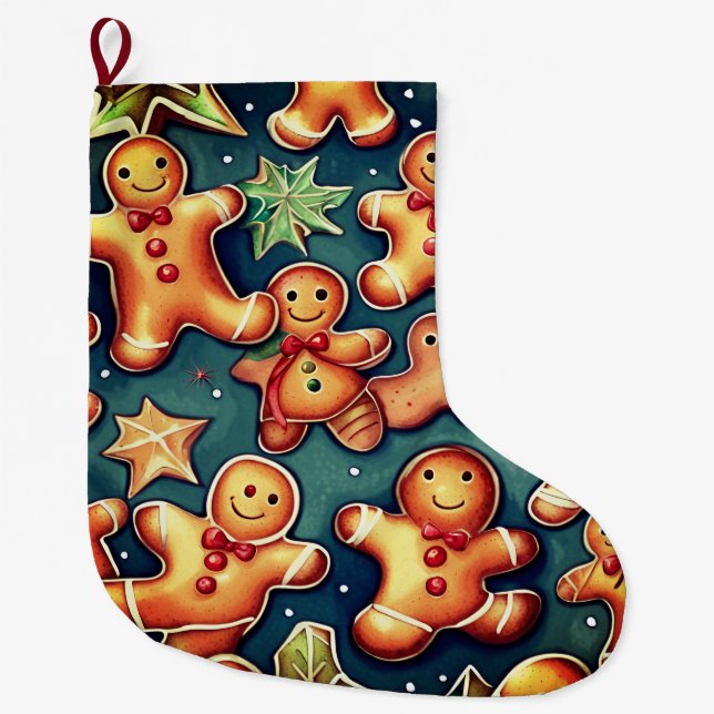 Weihnachtsgebäck Großer Weihnachtsstrumpf (Vorderseite)