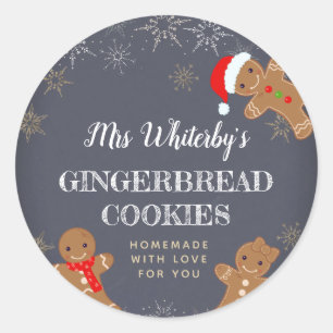 Weihnachtsgebäck Hausgemachte Cookie Stickers