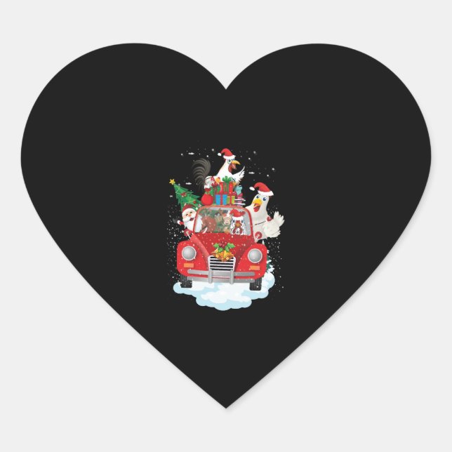 Weihnachtsgebäck Herz-Aufkleber (Vorderseite)