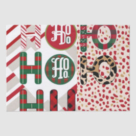 Weihnachtsgebäck "HO HO HO" mit festlichem Weihnac Seidenpapier