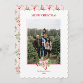 Weihnachtsgebäck & Holly Einladung