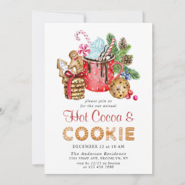 Weihnachtsgebäck & Kakao-Party Einladung