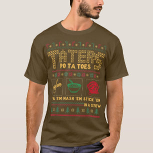 Weihnachtsgebäck Kartoffeln Ugusweihnachtsschnee T-Shirt
