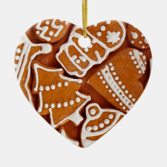 Weihnachtsgebäck Keramik Ornament (Vorne)
