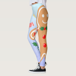 Weihnachtsgebäck Leckerei Gingerbread Man Candy Ca Leggings