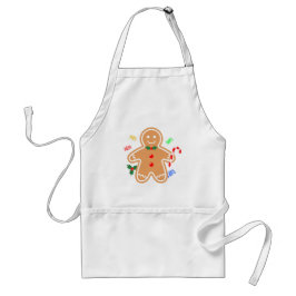 Weihnachtsgebäck Leckerei Gingerbread Man Candy Ca Schürze
