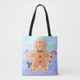 Weihnachtsgebäck Leckerei Gingerbread Man Candy Ca Tasche