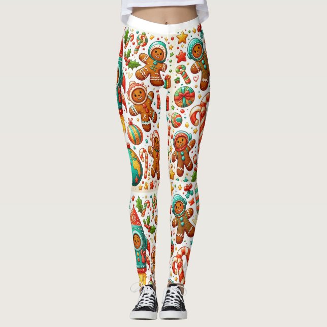 Weihnachtsgebäck Leggings (Vorderseite)