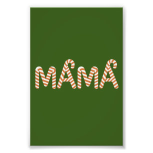 Weihnachtsgebäck Mama Mama Sweater Funny Family Fotodruck