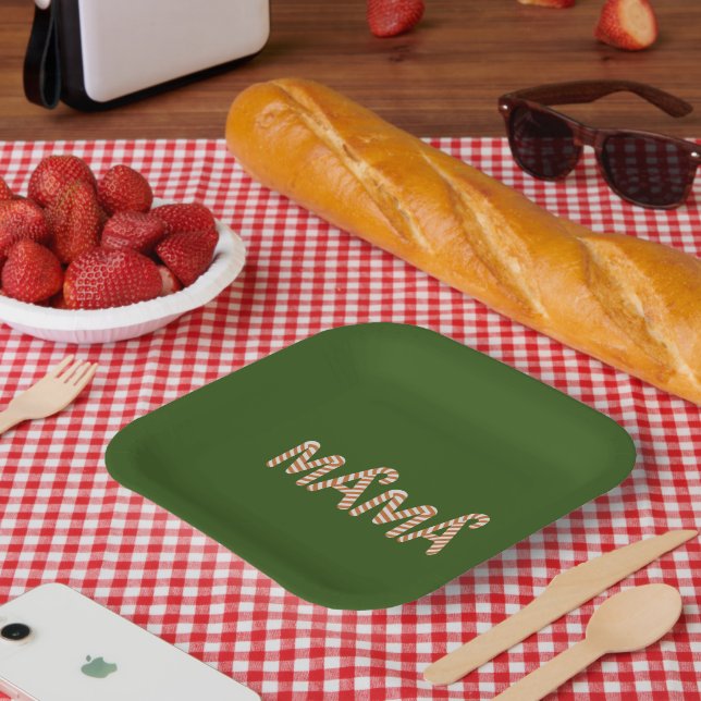 Weihnachtsgebäck Mama Mama Sweater Funny Family Pappteller (Picknick)