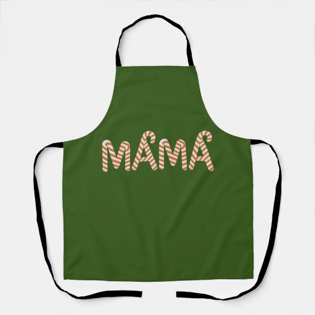 Weihnachtsgebäck Mama Mama Sweater Funny Family Schürze (Vorderseite)